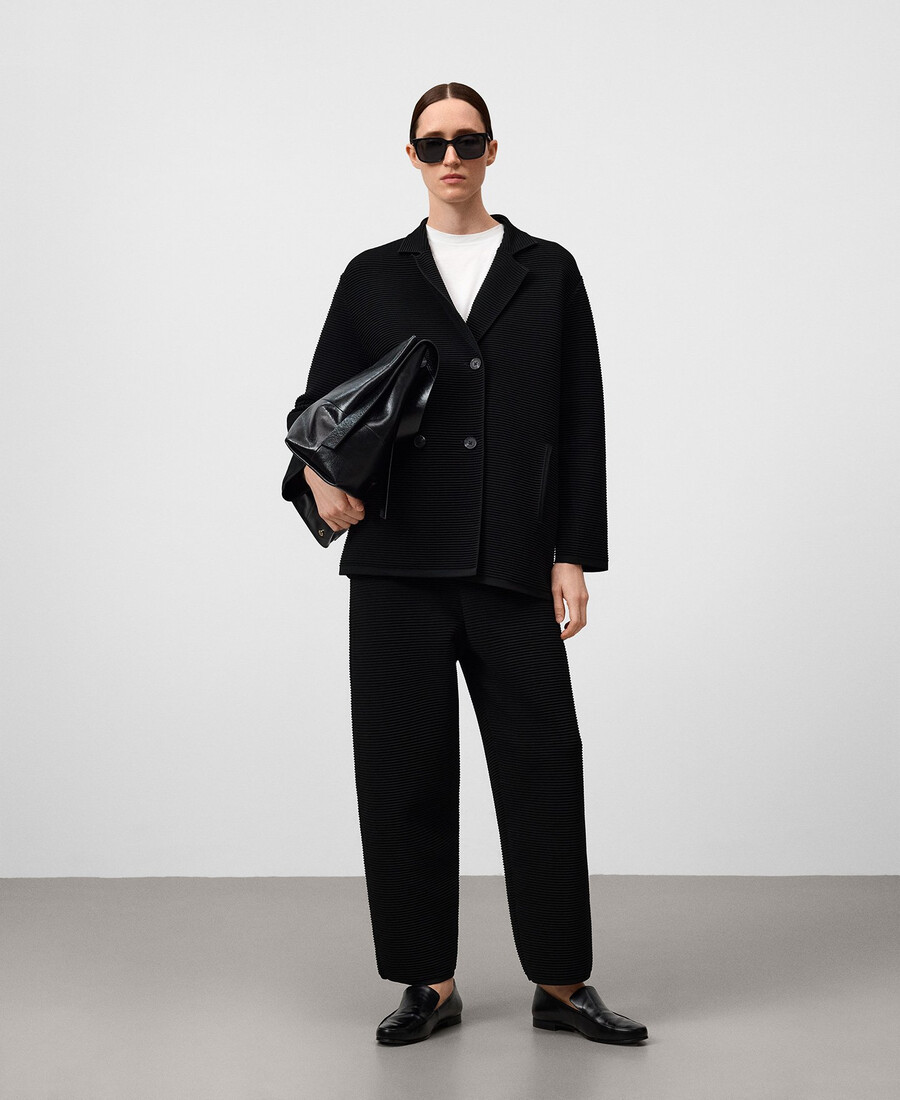strukturierte strickjacke mit wickeloptik für damen