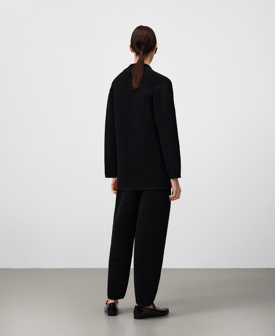 strukturierte strickjacke mit wickeloptik für damen