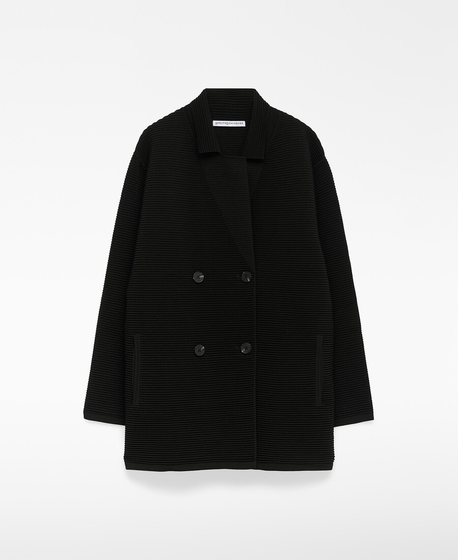 strukturierte strickjacke mit wickeloptik für damen