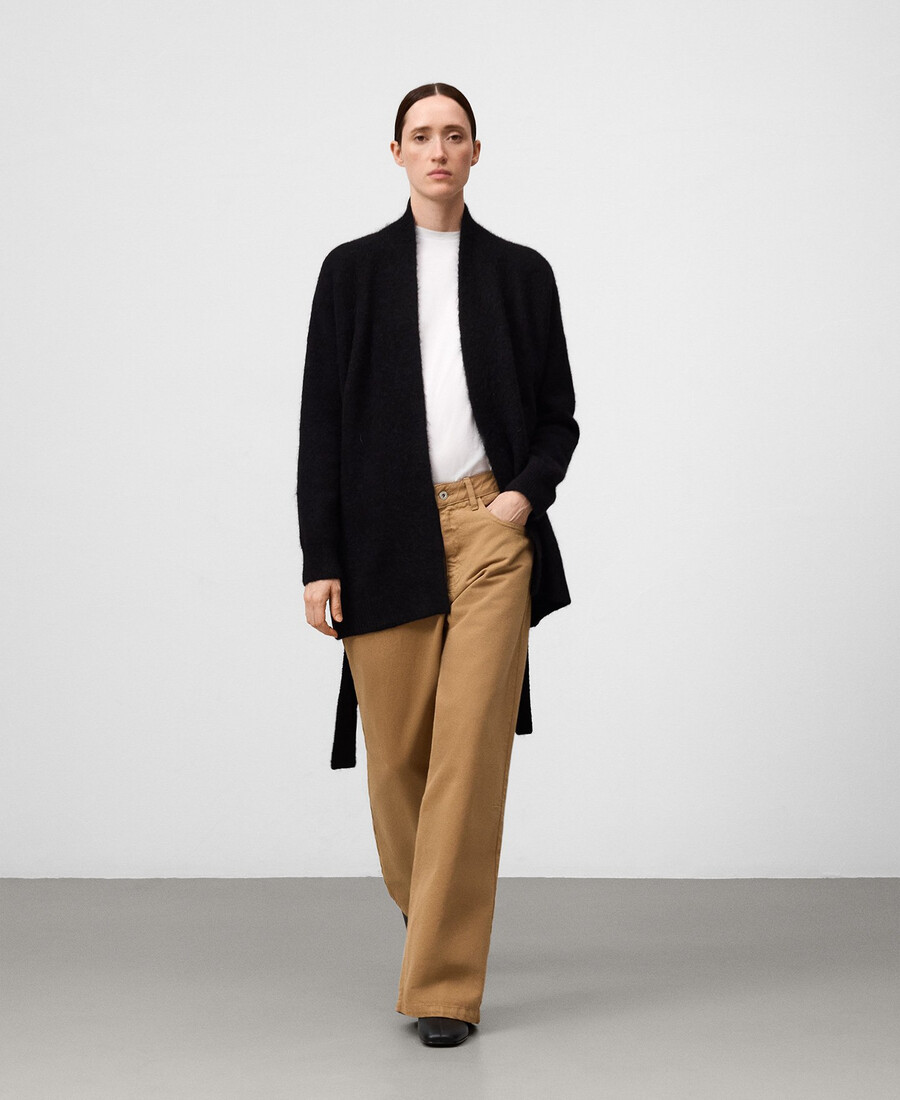 strickjacke mit gürtel für damen