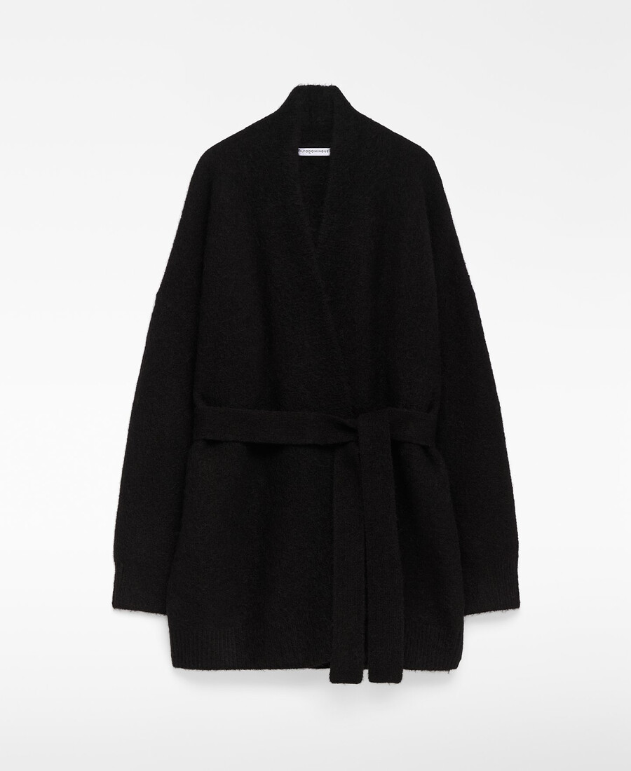 strickjacke mit gürtel für damen