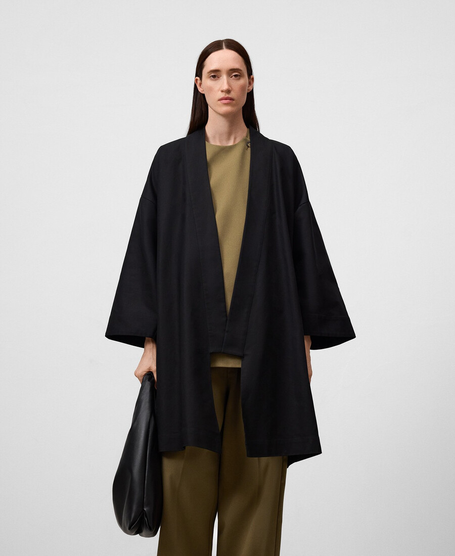 kimono mit dehnbarem joch für frauen