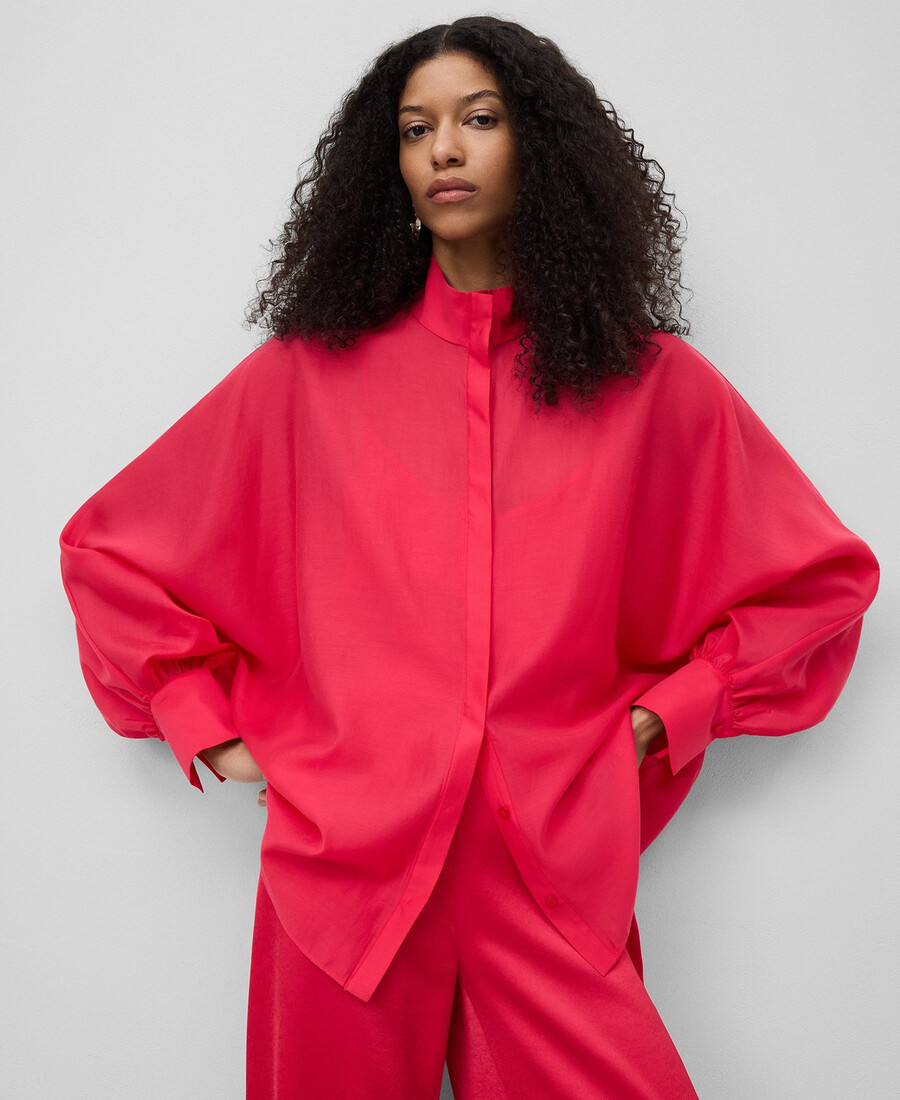 oversized-hemd leicht transparent für damen