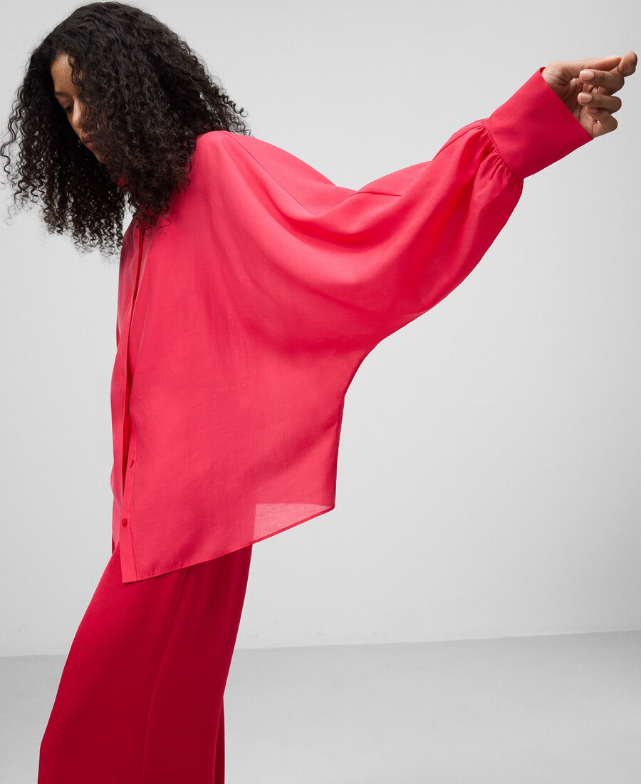 oversized-hemd leicht transparent für damen