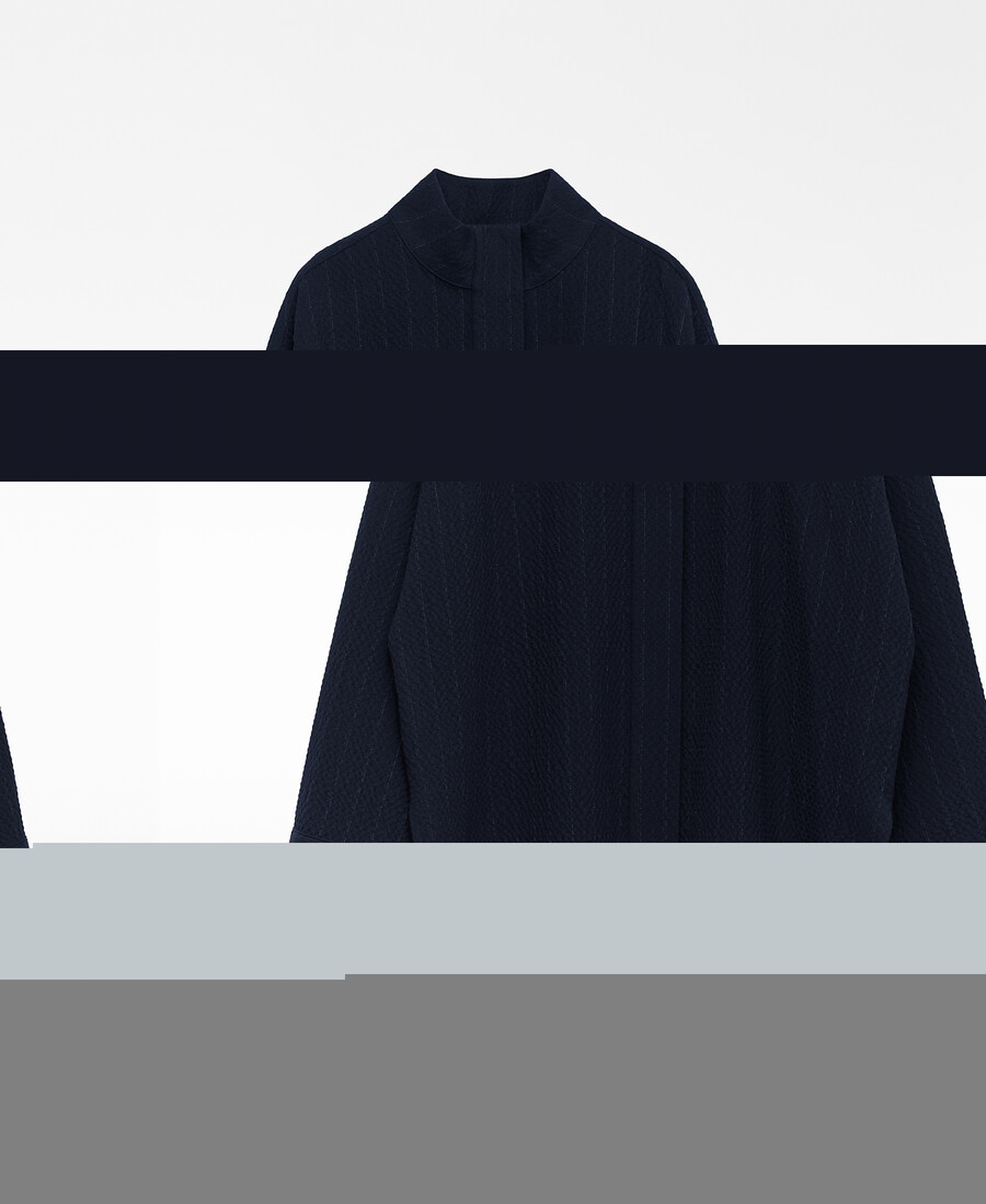 kastenförmig geschnittenes gestreiftes overshirt für damen