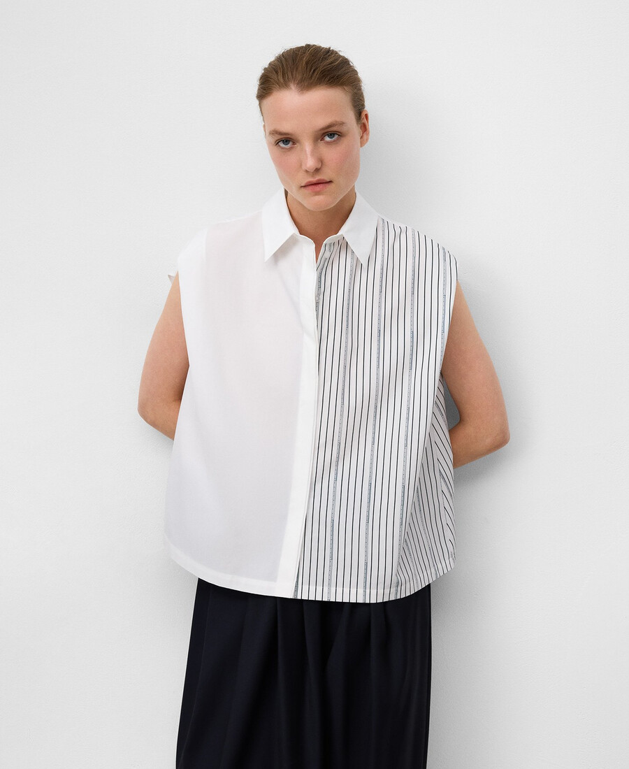 asymmetrisches damen-shirt aus bio-baumwolle