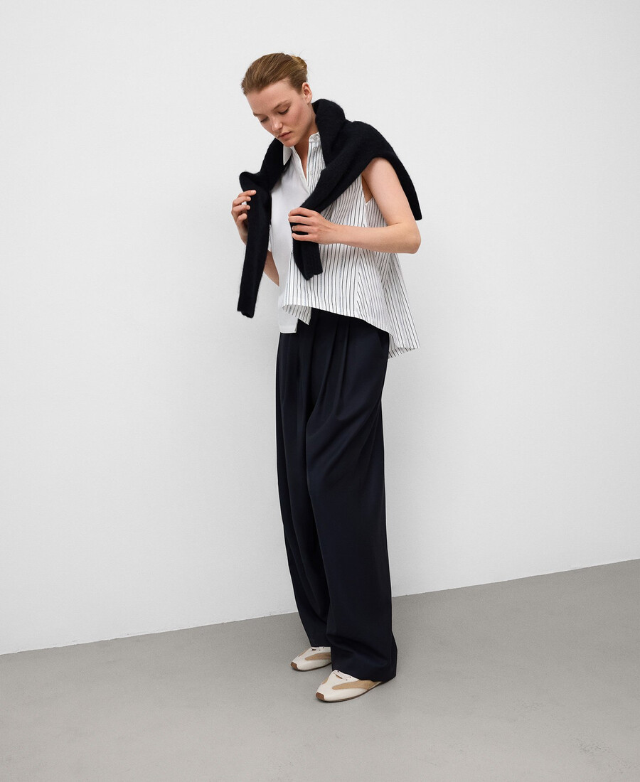 asymmetrisches damen-shirt aus bio-baumwolle