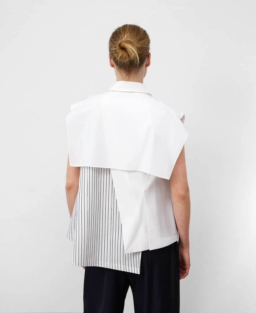 asymmetrisches damen-shirt aus bio-baumwolle