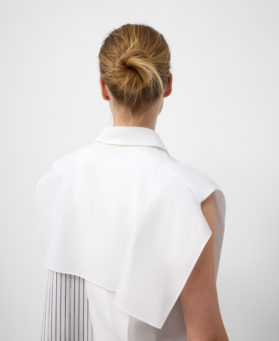 asymmetrisches damen-shirt aus bio-baumwolle