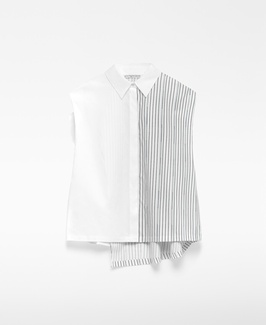 asymmetrisches damen-shirt aus bio-baumwolle