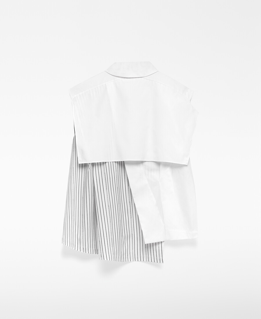 asymmetrisches damen-shirt aus bio-baumwolle