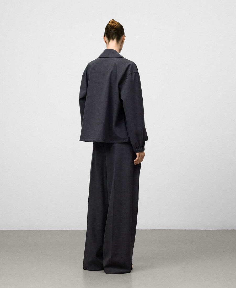 damen-overshirt mit verstellbarem saum