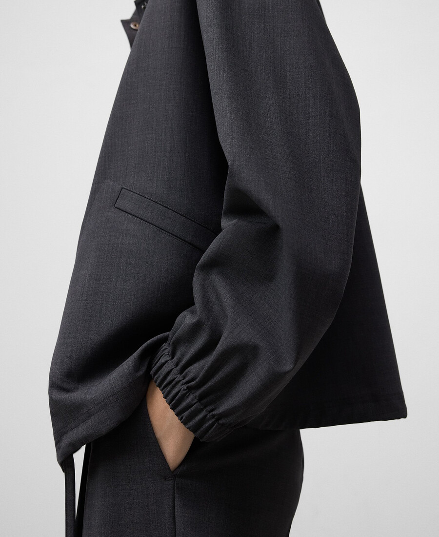 damen-overshirt mit verstellbarem saum