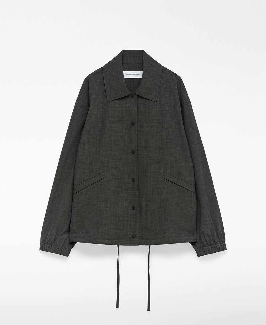 damen-overshirt mit verstellbarem saum