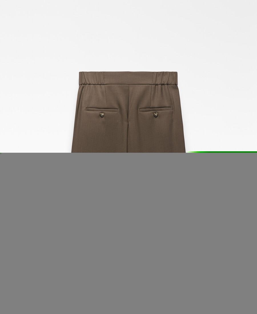 weit geschnittene taillierte bermuda-shorts für damen