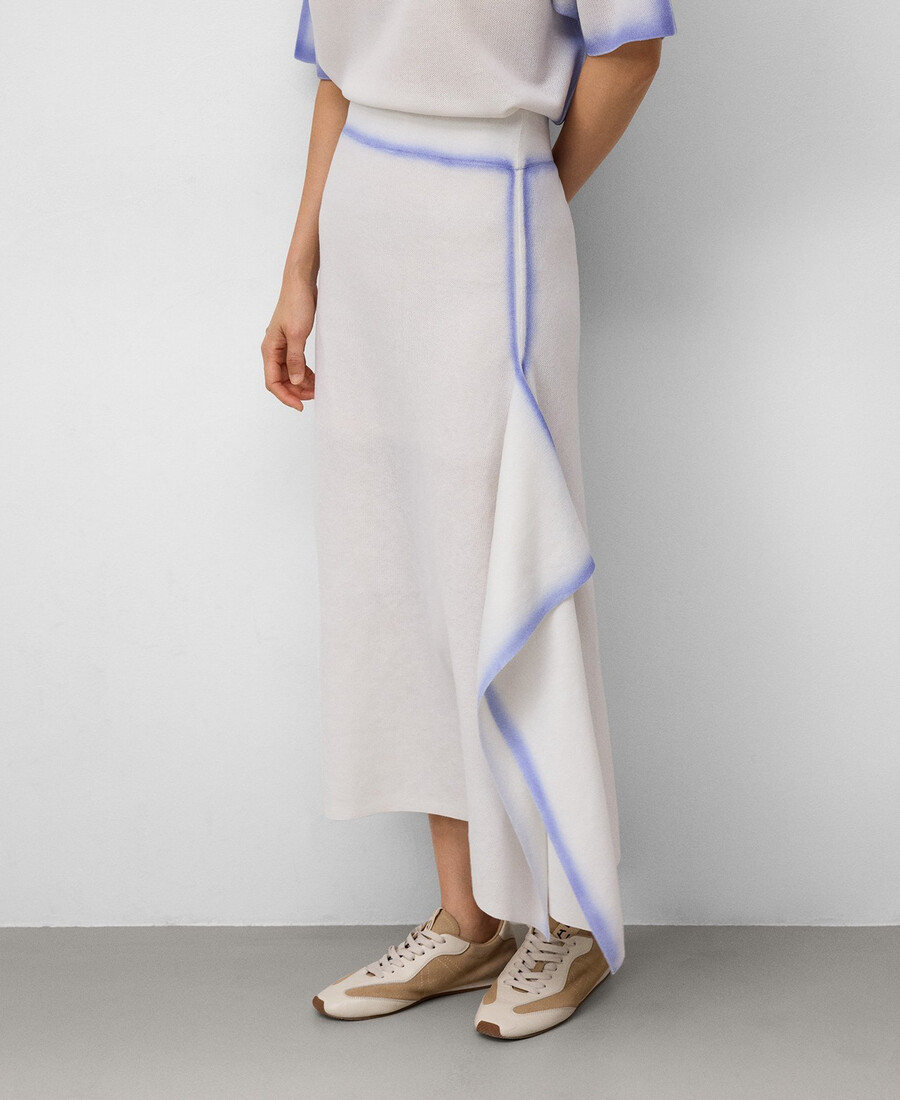 strickrock mit sprüheffekt für damen