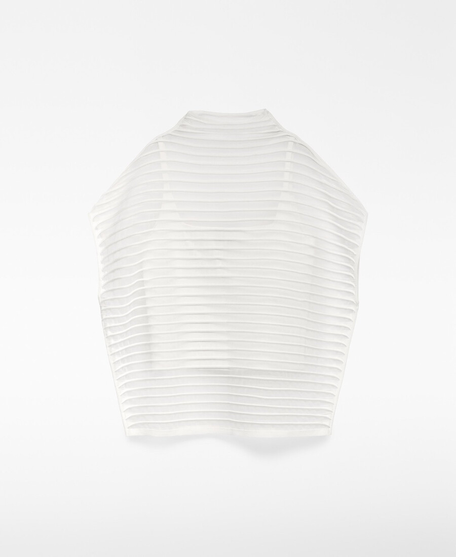 transparenter gestreifter pullover für frauen