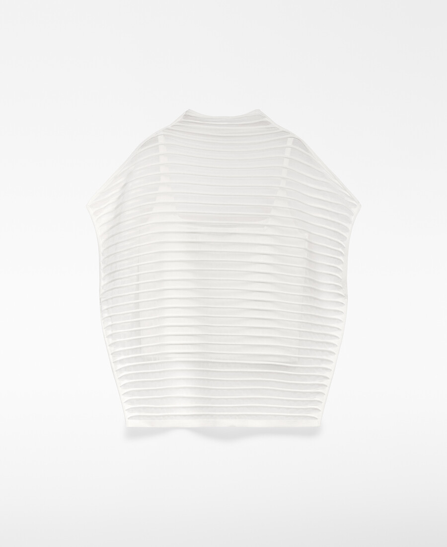 transparenter gestreifter pullover für frauen