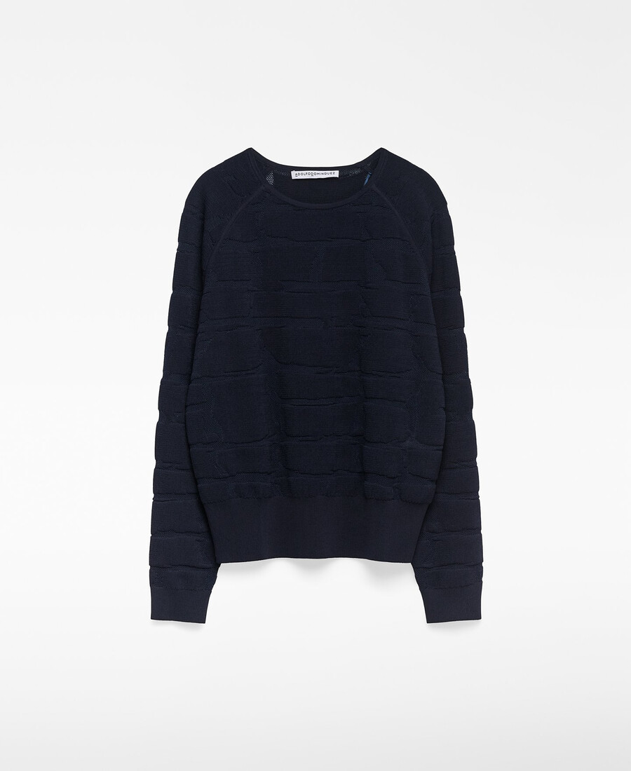 jacquard-strickpullover für damen