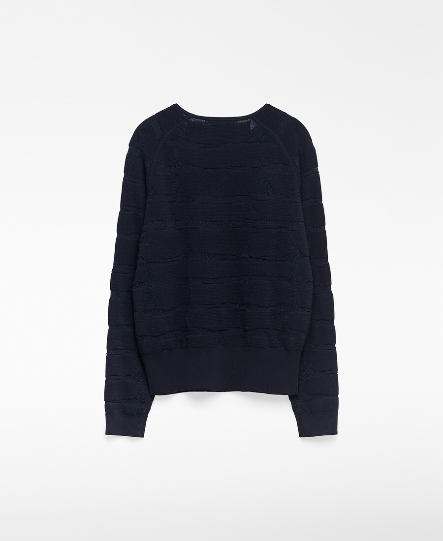 jacquard-strickpullover für damen