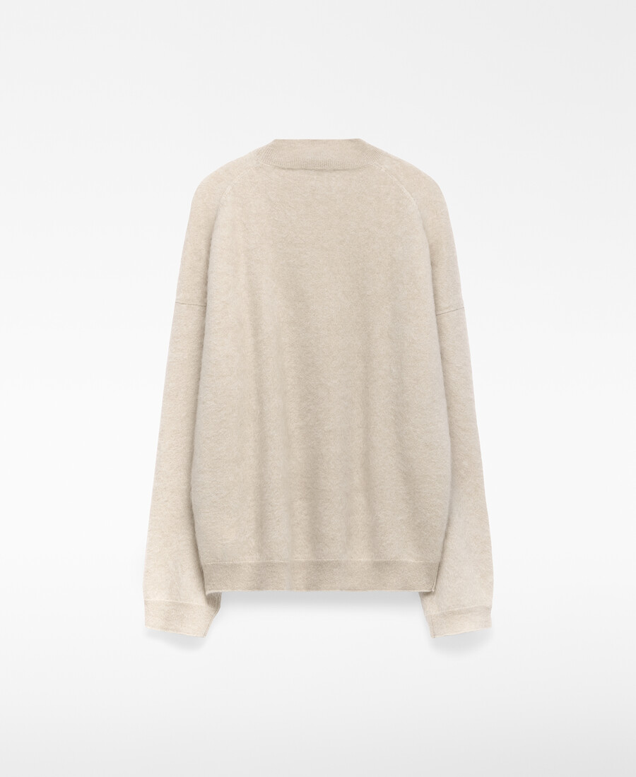 kaschmirpullover mit perkins-kragen für damen