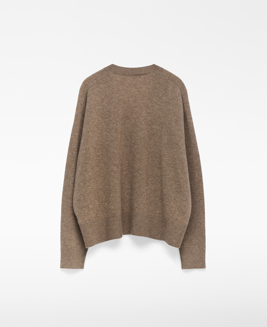 kaschmirpullover mit v-ausschnitt für damen