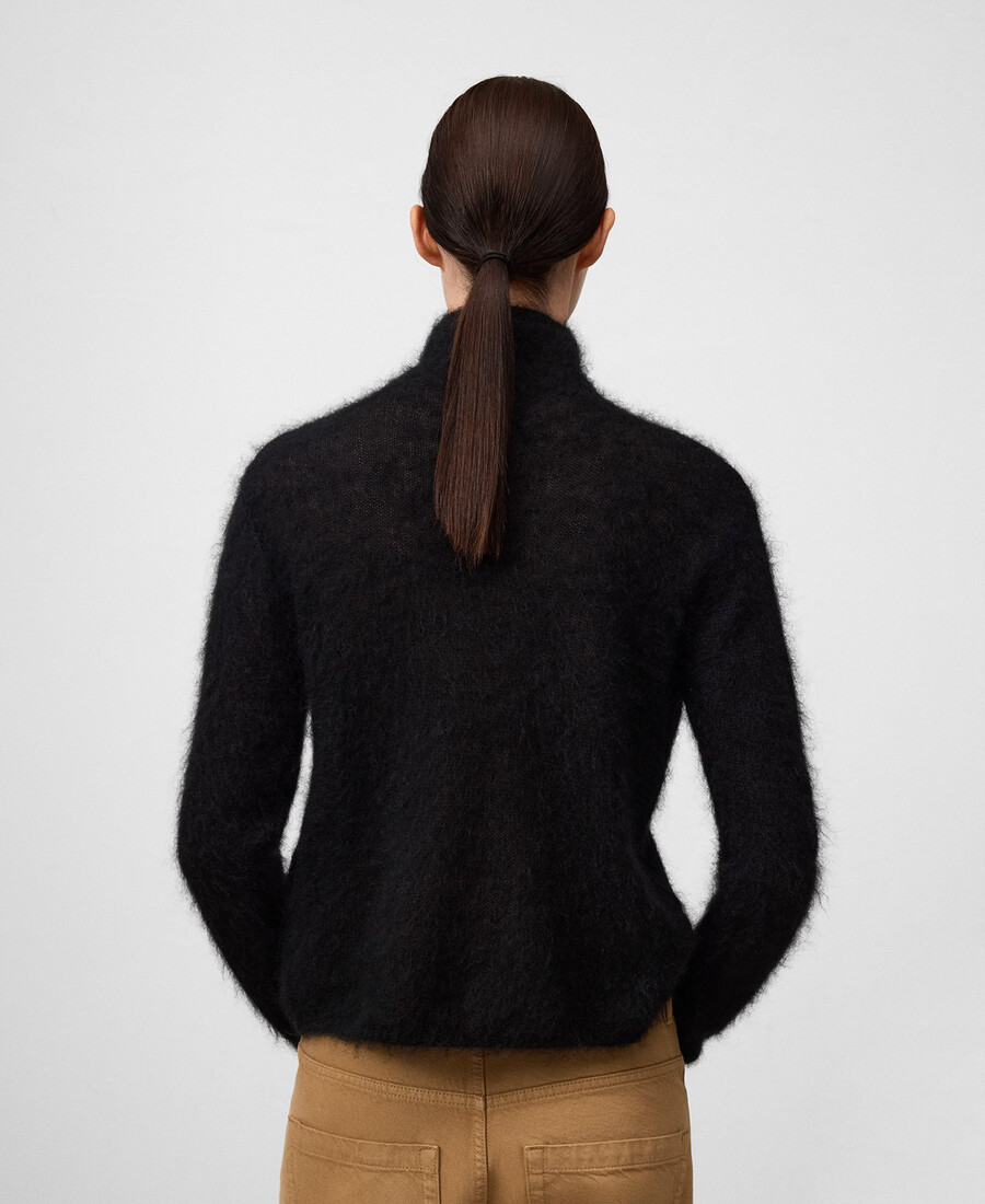 damenpullover aus gebürstetem strick