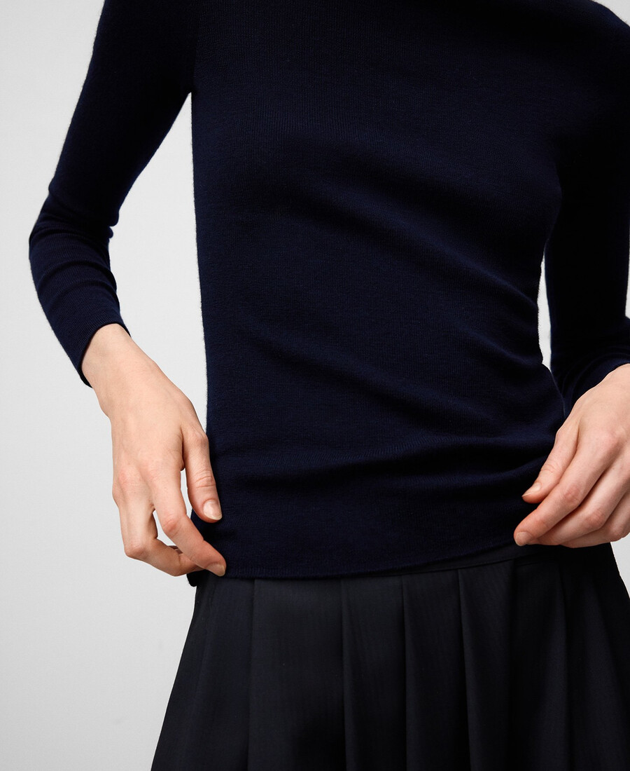 damenpullover aus merinowolle tailliert