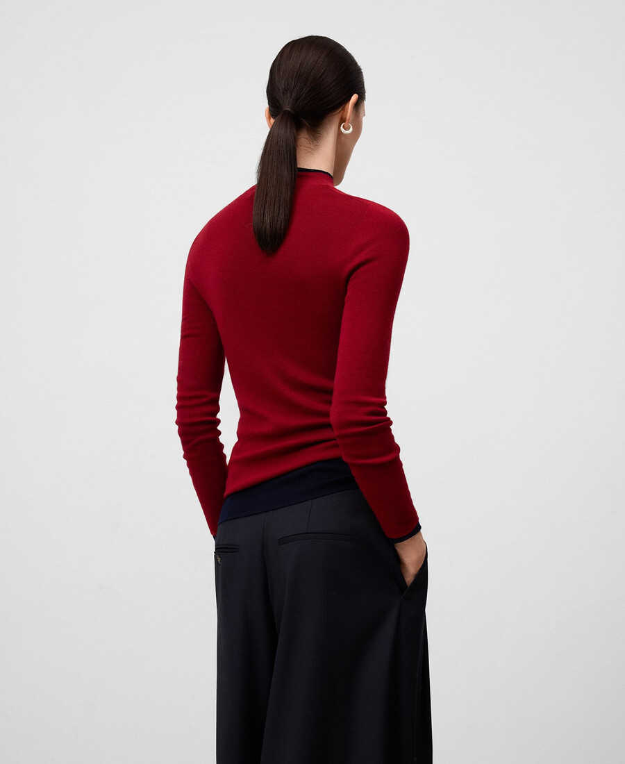 damenpullover aus merinowolle tailliert