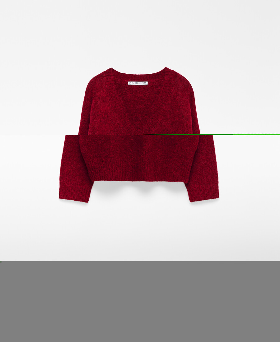 strickpullover mit v-ausschnitt für damen
