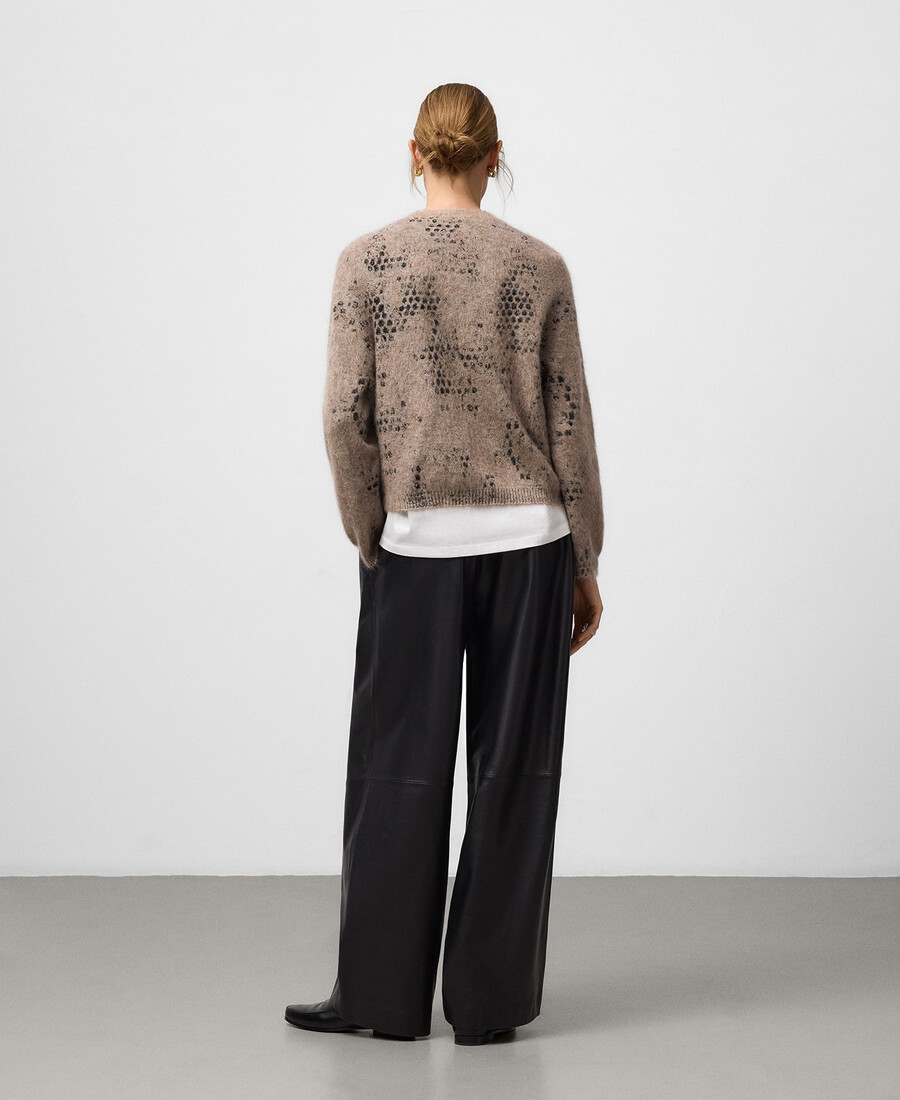 jacquard-strickpullover für damen