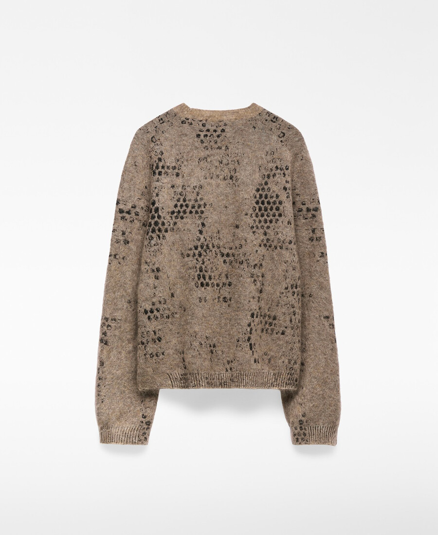 jacquard-strickpullover für damen