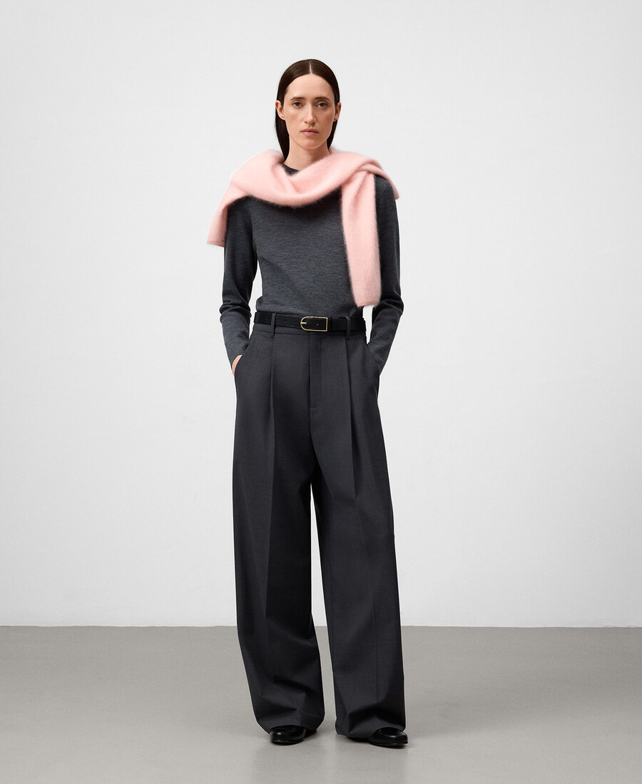 strickpullover mit asymmetrischem ausschnitt für damen