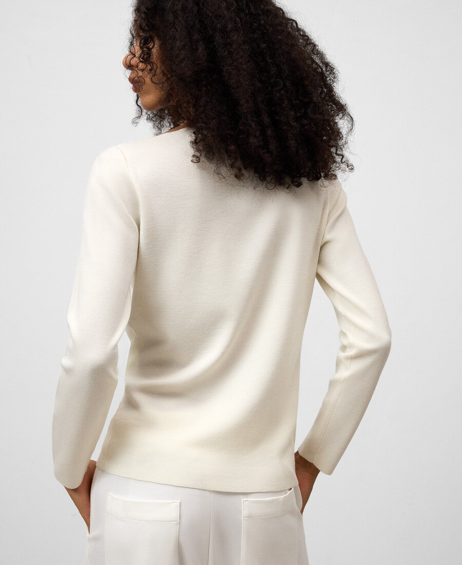 strickpullover mit asymmetrischem ausschnitt für damen
