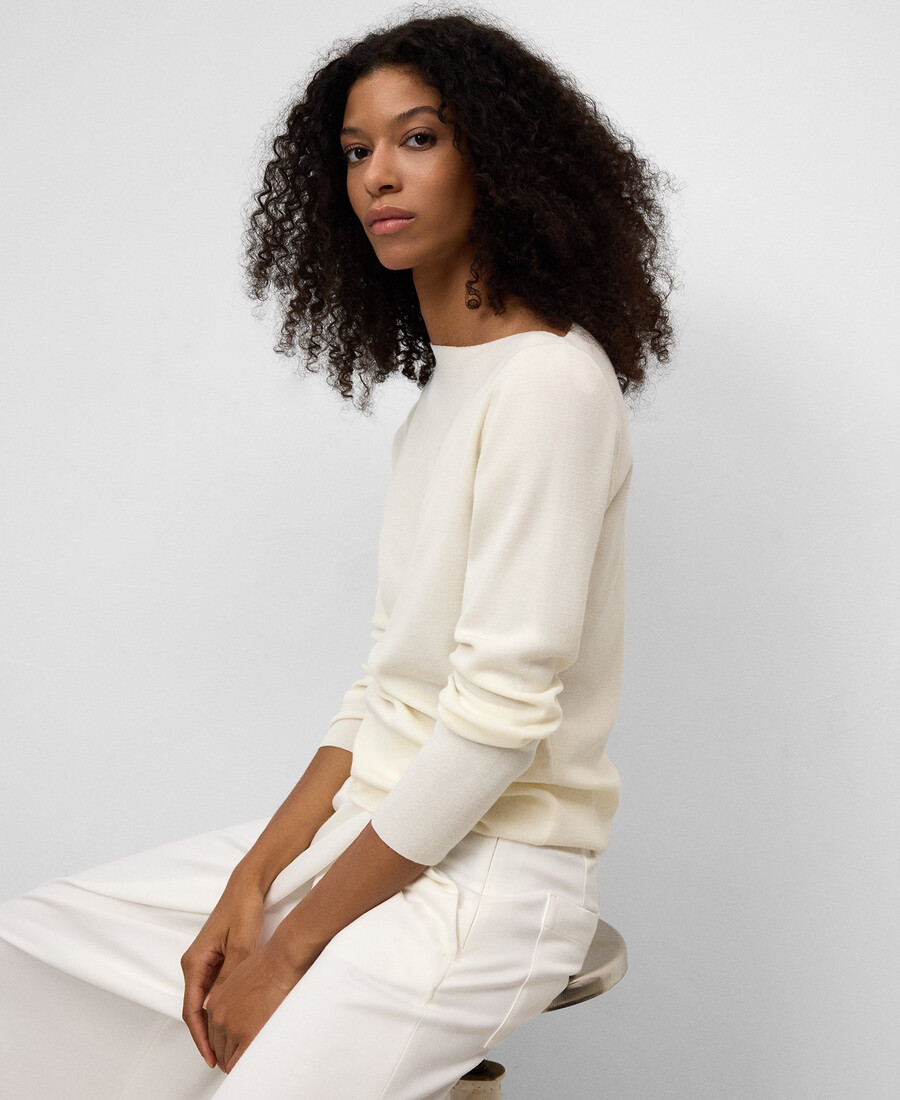 strickpullover mit asymmetrischem ausschnitt für damen