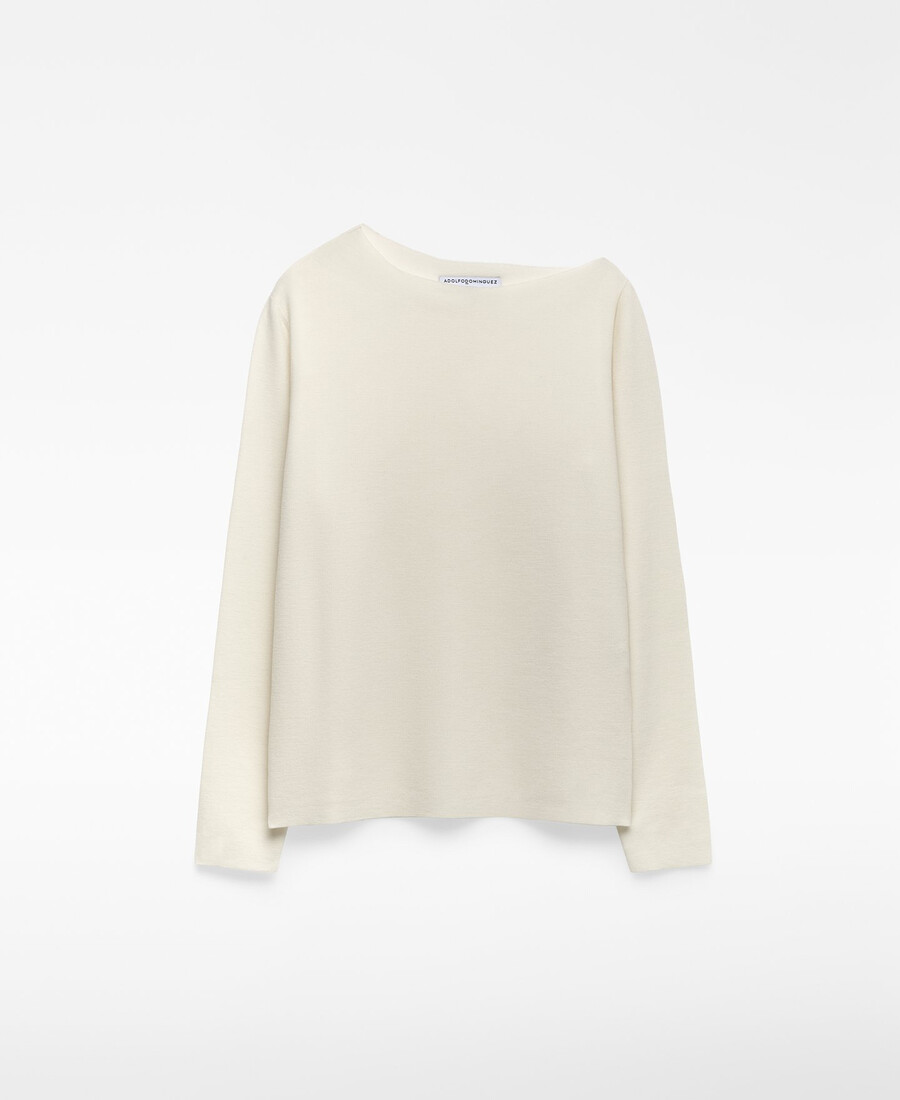 strickpullover mit asymmetrischem ausschnitt für damen