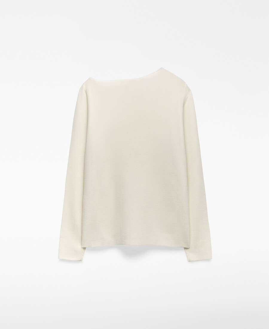 strickpullover mit asymmetrischem ausschnitt für damen