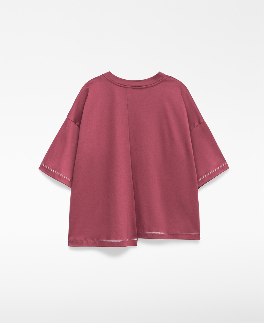 asymmetrisches locker geschnittenes damen-t-shirt