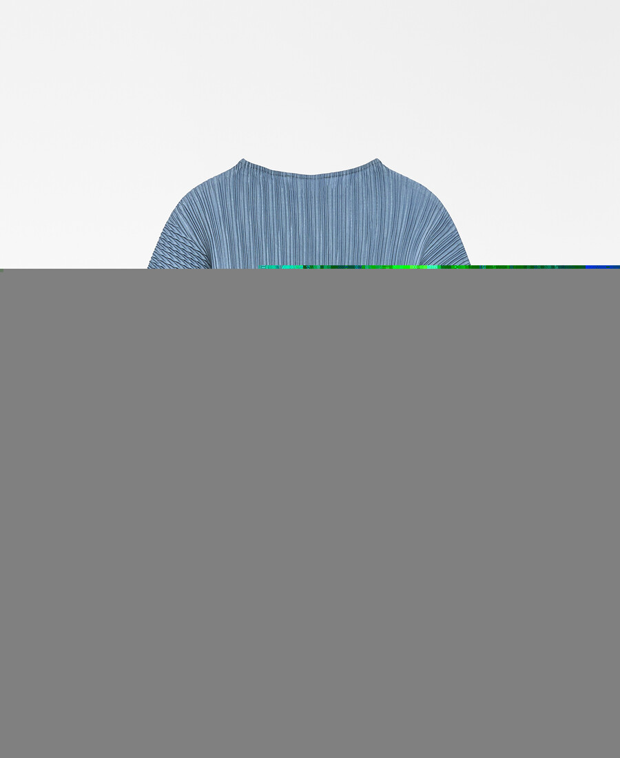 perkins kragen-crinkle-top für damen