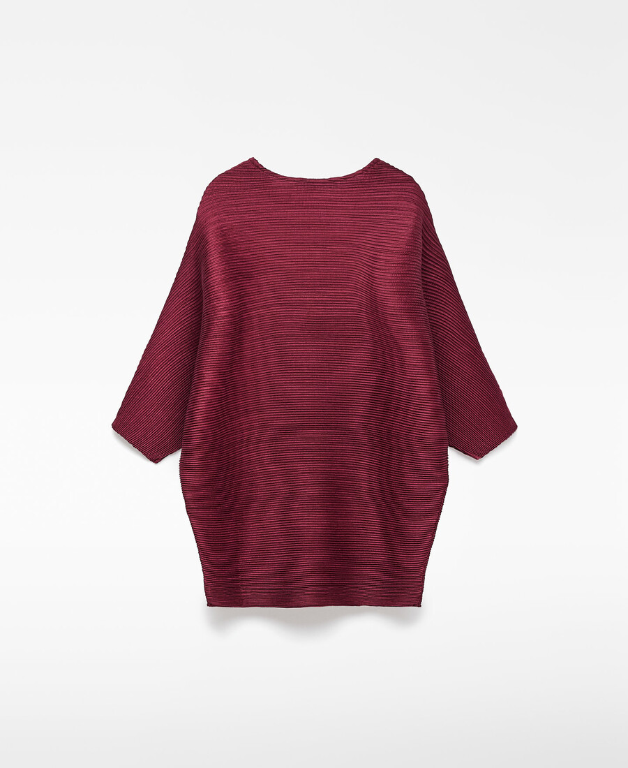 damen-top mit v-ausschnitt und knittereffekt