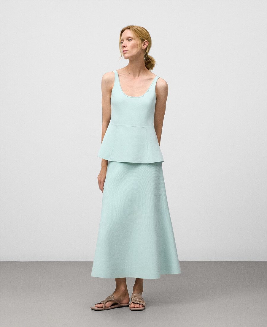 stricktop mit schößchen für damen