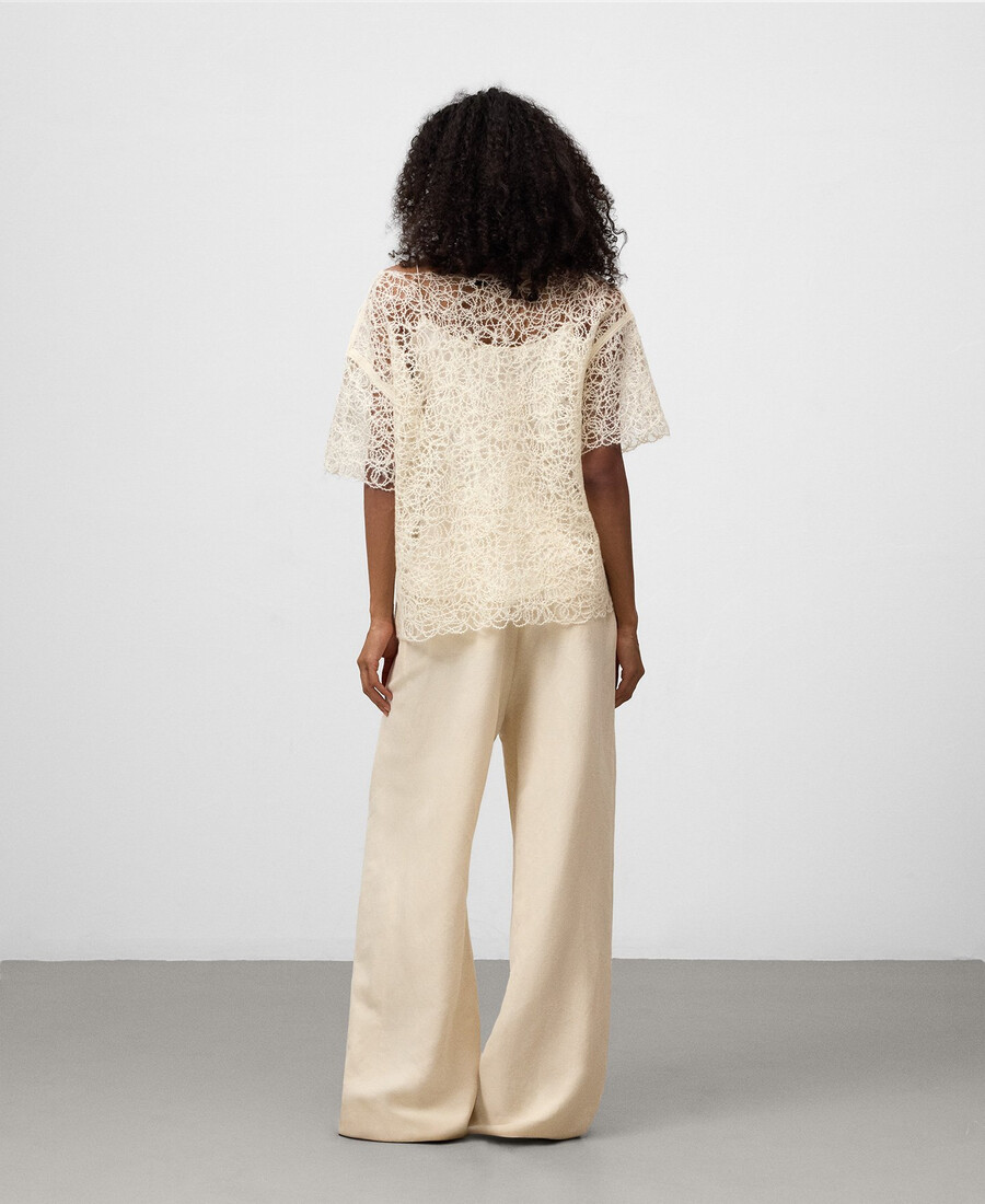 besticktes stricktop für damen