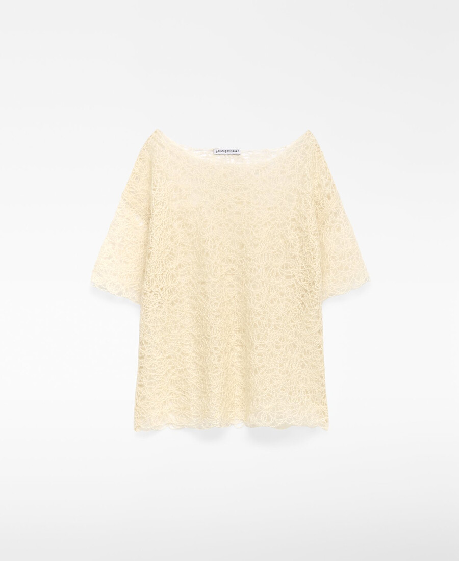 besticktes stricktop für damen