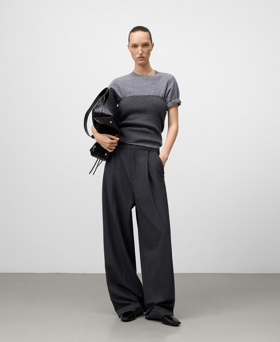 damen-tube-top aus merinowolle