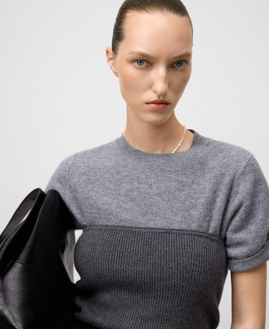 damen-tube-top aus merinowolle