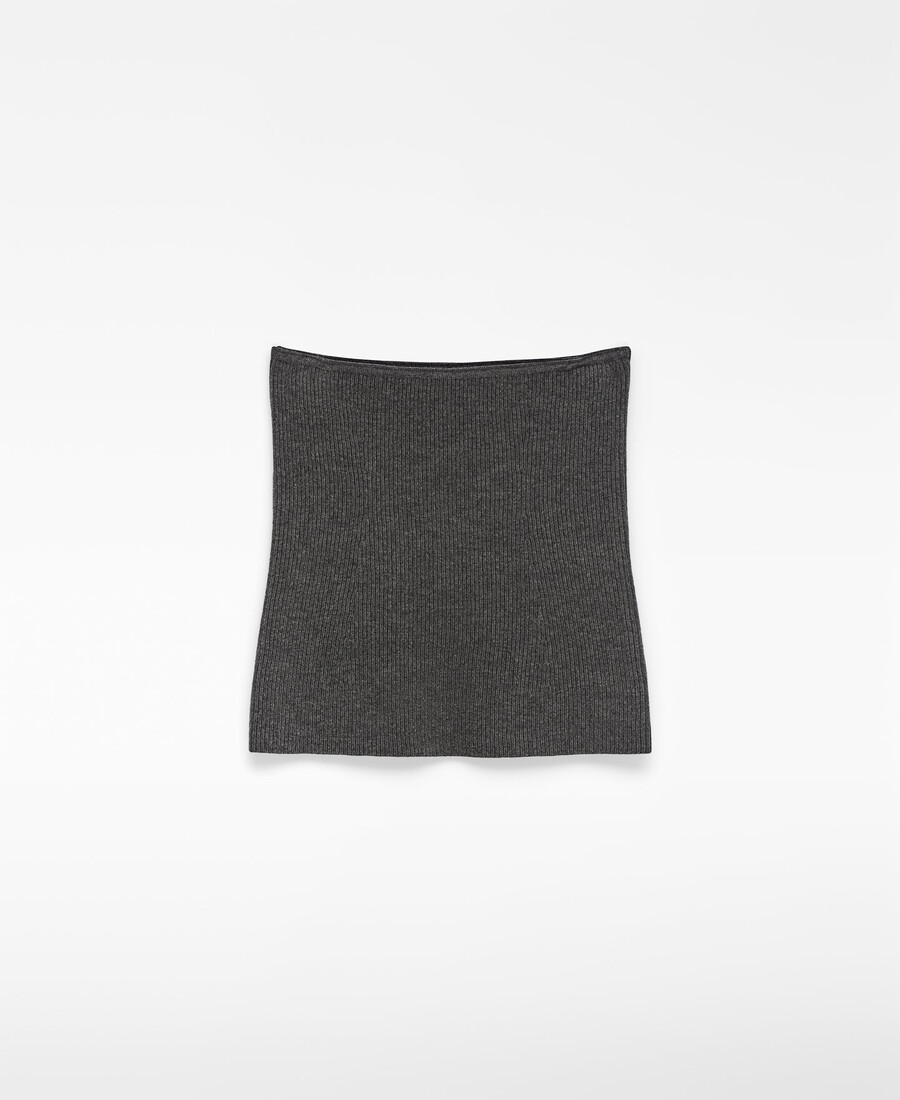 damen-tube-top aus merinowolle