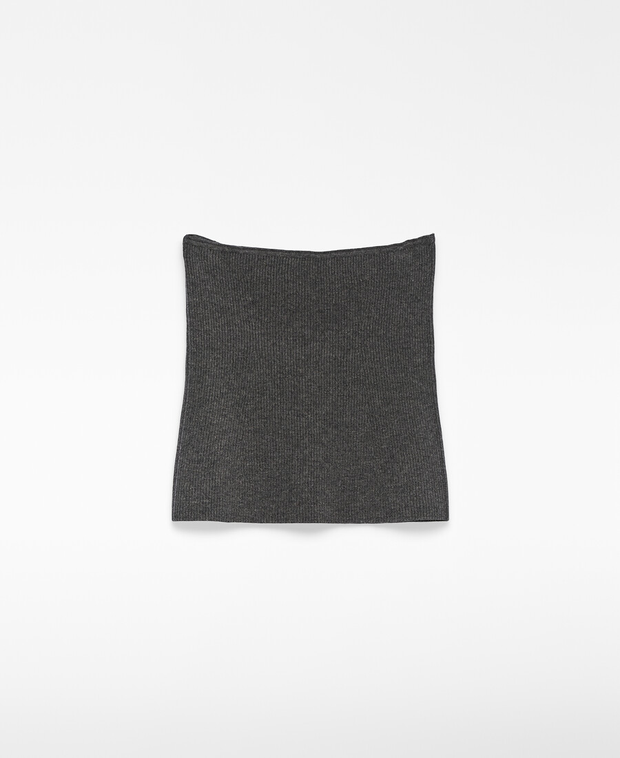 damen-tube-top aus merinowolle