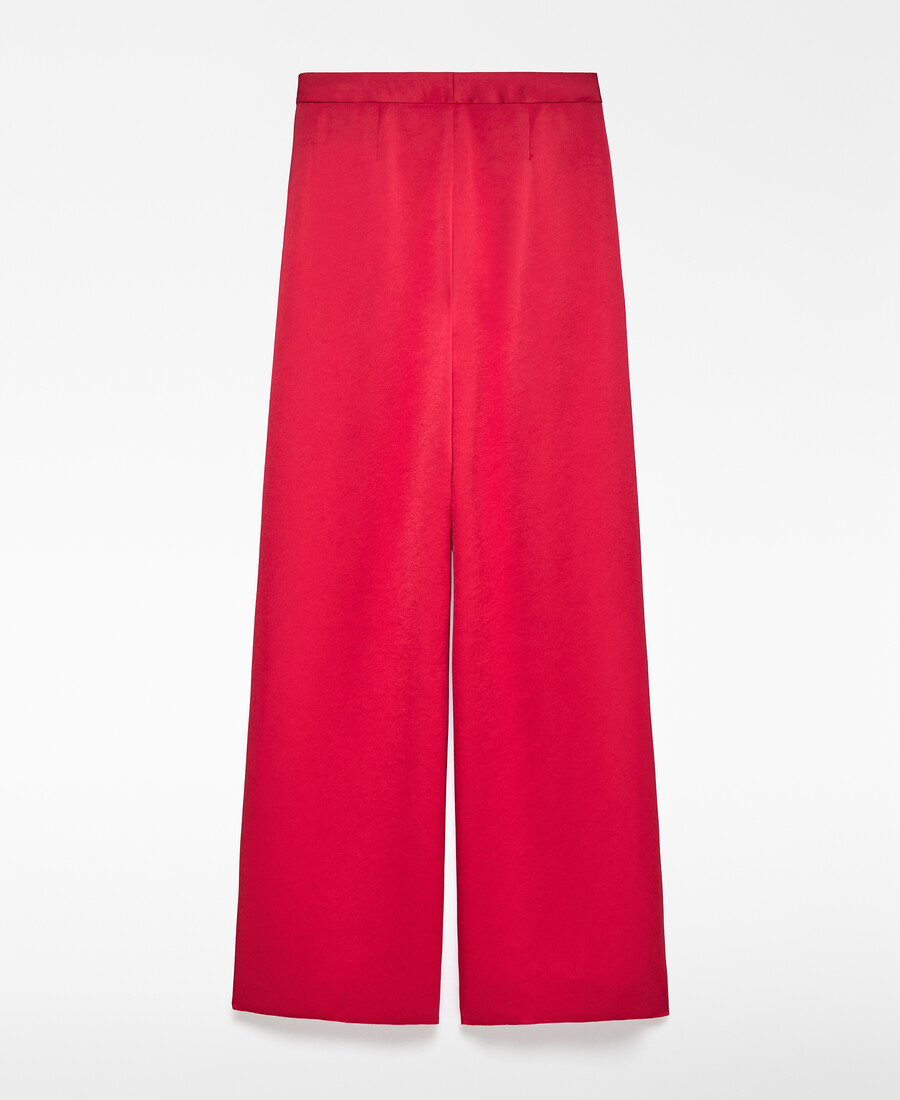 weit geschnittene satinhose für damen
