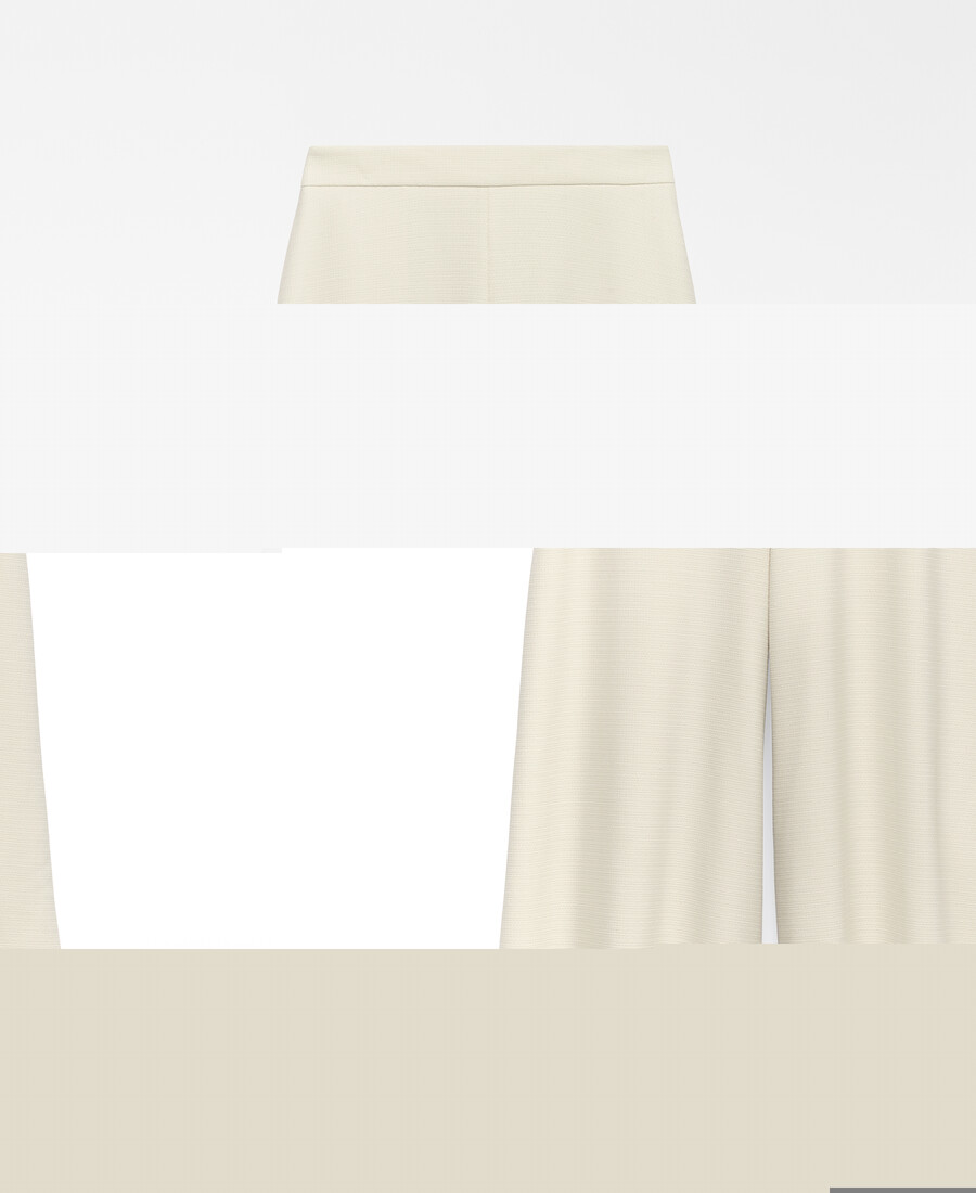 strukturierte culotte-hose für damen