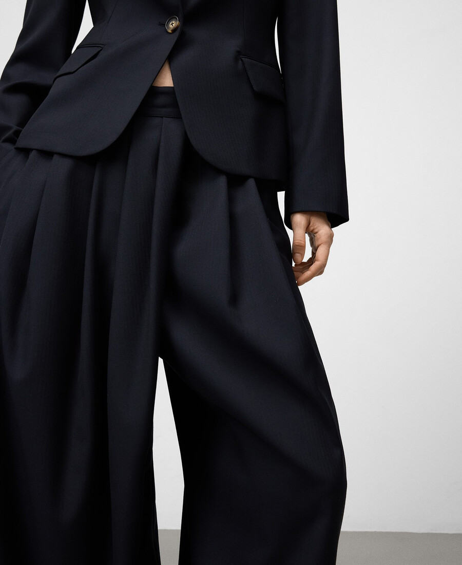 taillierte wickelhose für damen